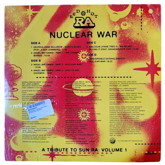 *NEW* Red Hot & Ra - Nuclear War (ORANGE YELLOW SPLATTER VINYL) - Picture 2 of 3